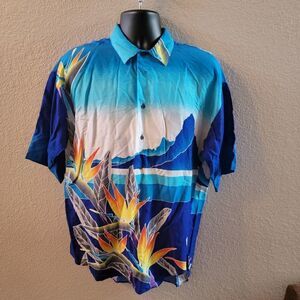 Men's large vintage Hawaiian hutspah button down.